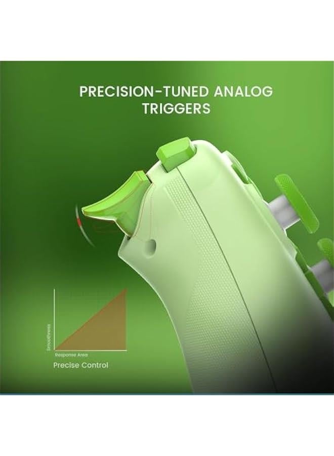 Nova Lite 2.4g Wireless Controller for Windows PC, iPhone, Android, Switch  Steam Deck, Bluetooth Controller Gamepad with Hall Effect Trigger,Turbo,Rumble Vibration (Yellow) - Image 4