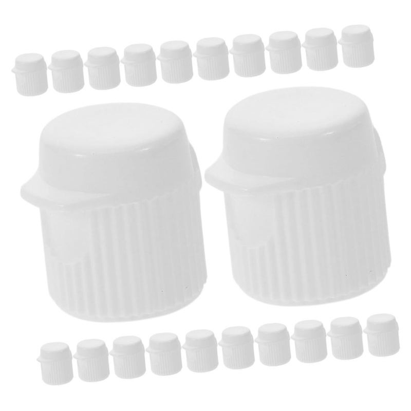 100Pcs White Plastic Toothpaste Flip Caps Toppers for Soft Tubes Travel Bathroom Accessories - Image 2