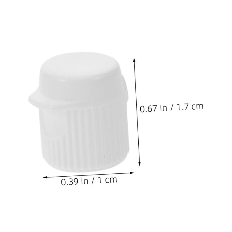 100Pcs White Plastic Toothpaste Flip Caps Toppers for Soft Tubes Travel Bathroom Accessories - Image 3