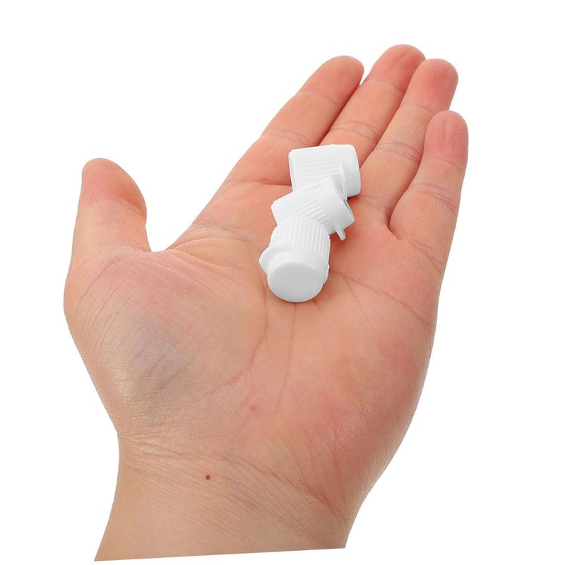 100Pcs White Plastic Toothpaste Flip Caps Toppers for Soft Tubes Travel Bathroom Accessories - Image 4