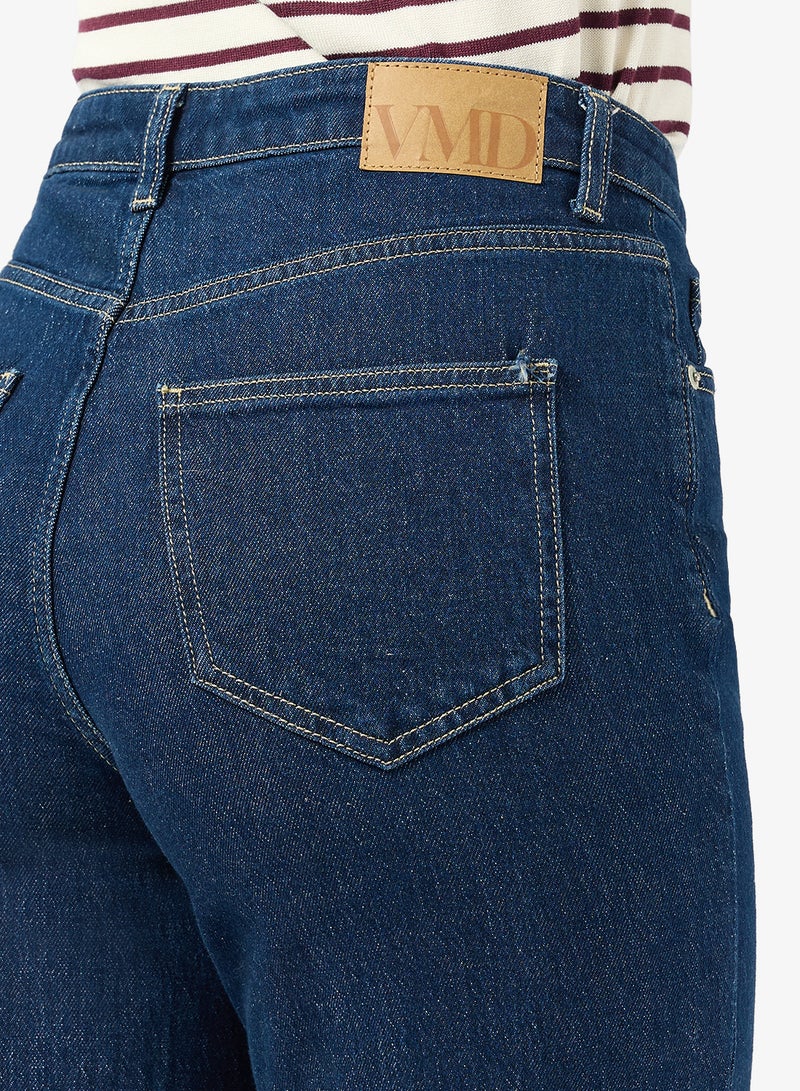 فيرو مودا جينز نسائي واسع الساق بخصر عالٍ - Image 4