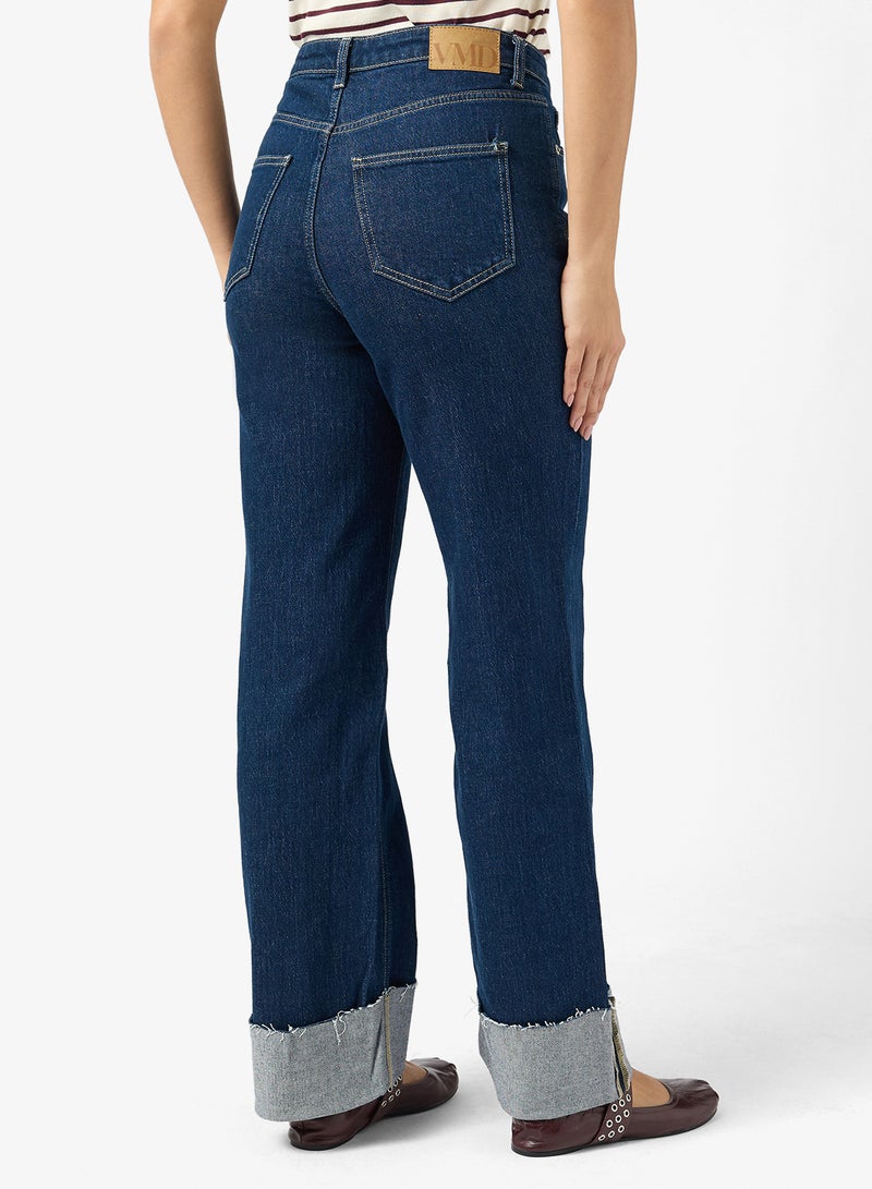 فيرو مودا جينز نسائي واسع الساق بخصر عالٍ - Image 2