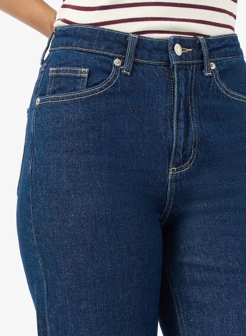 فيرو مودا جينز نسائي واسع الساق بخصر عالٍ - Image 3