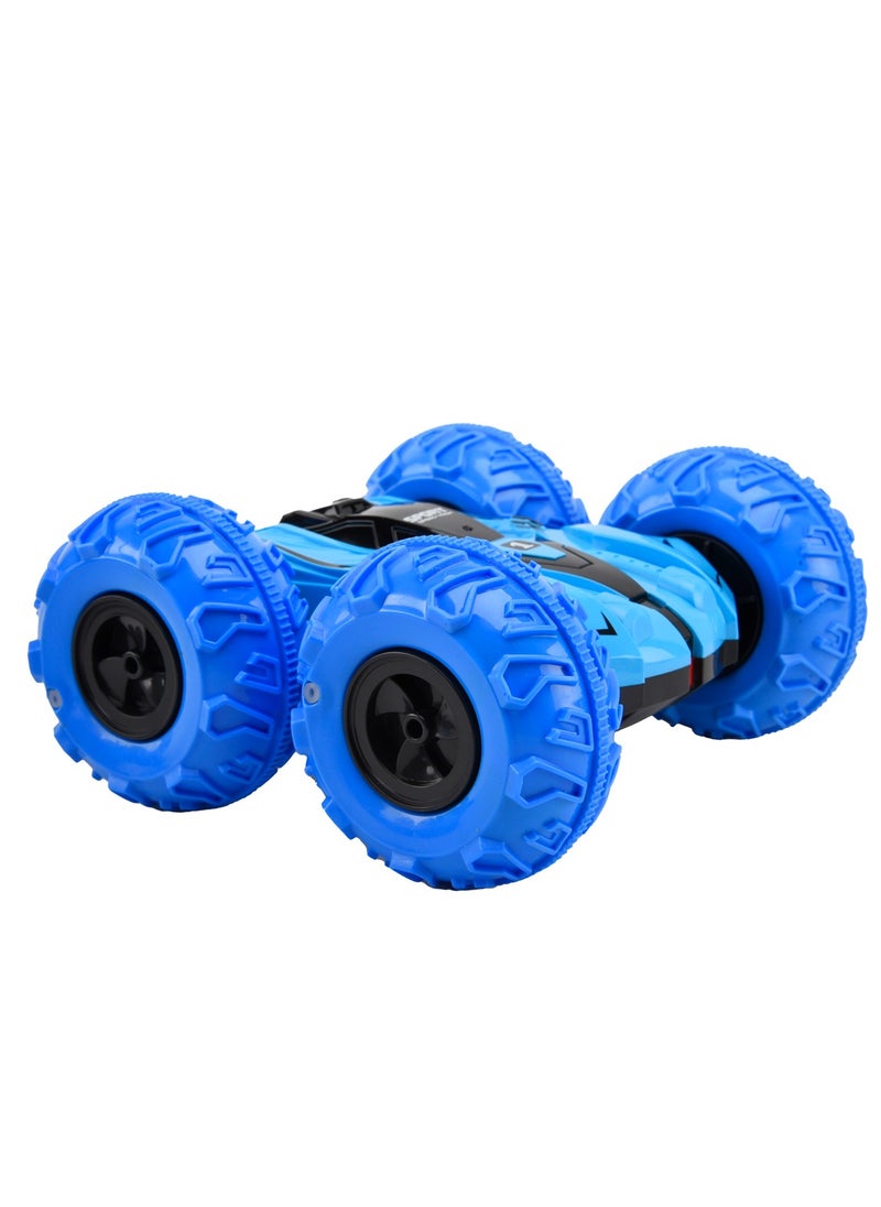ADDO Addo Remote Control Inflate Wheels Stunt Car, Blue/Red | Twist & Flip Car | Rotating Car for Kids  - Image 3