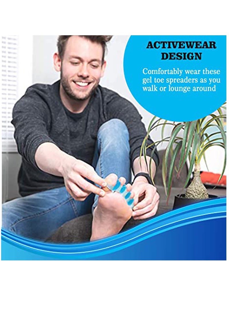 KASTWAVE 5 Pair Toe Separators for Overlapping Toes and Restore Crooked Toes to Their Original Shape, Correct Bunions Universal Size - Image 3