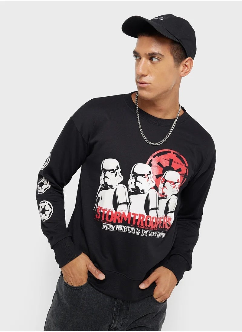 Starwars Star Wars Men'S Oversized Sweatshirt  - Image 1