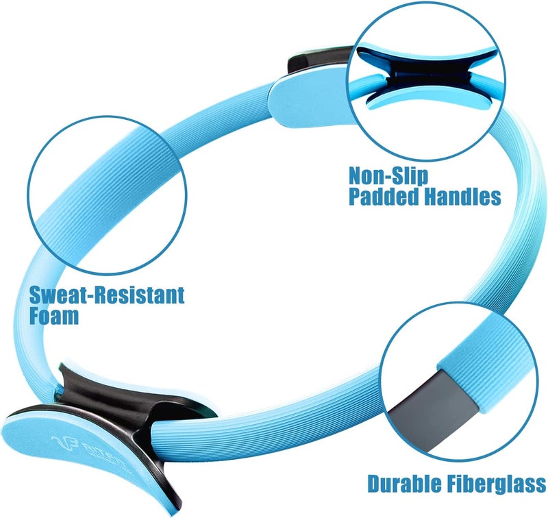 RitFit Pilates Ring Circle - 14 Inch Magic Fitness Circle for Toning Inner & Outer Thighs, Bonus Workout Guide Included - Image 3
