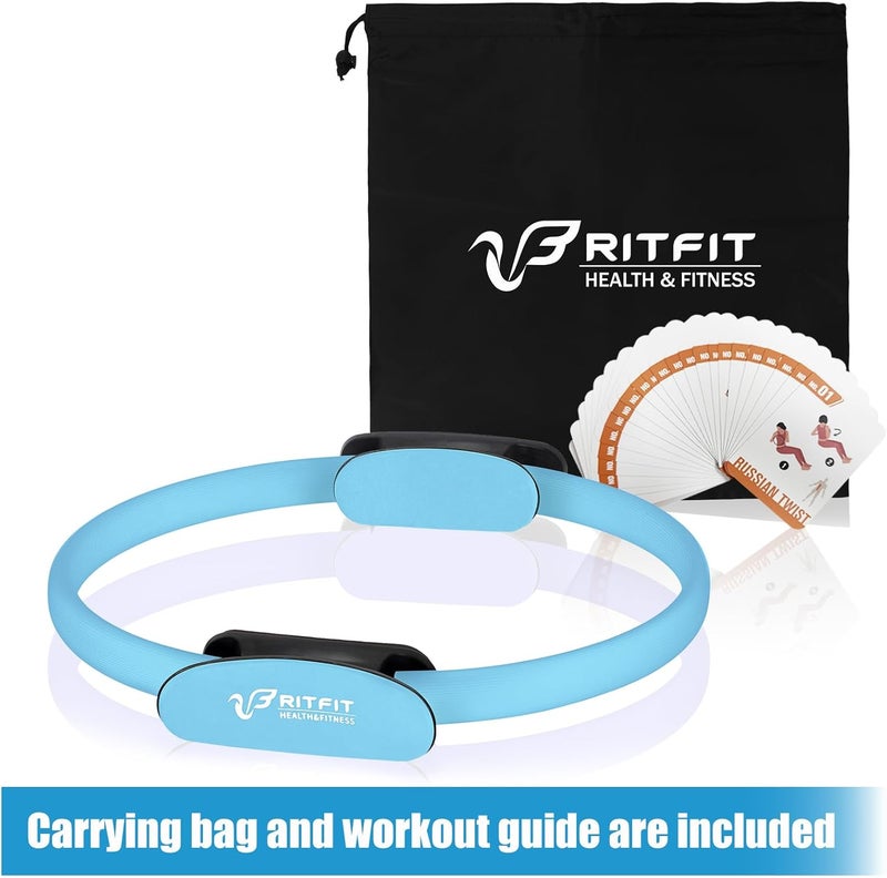 RitFit Pilates Ring Circle - 14 Inch Magic Fitness Circle for Toning Inner & Outer Thighs, Bonus Workout Guide Included - Image 5