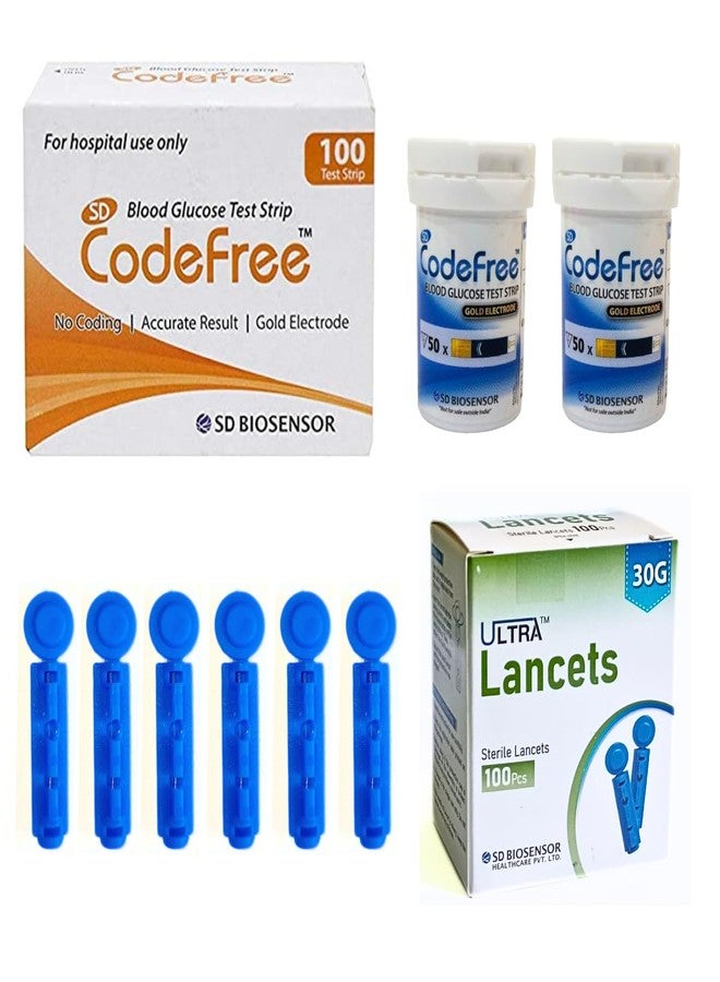 Codefree SD Codefree Blood Glucose Test strips (100) - Image 1