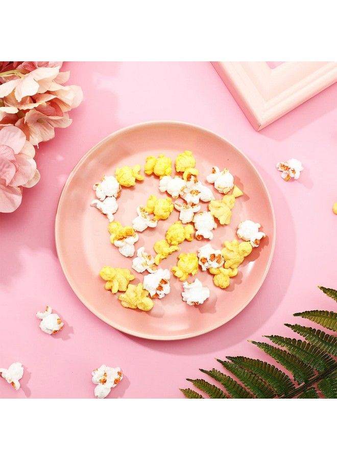 Waydress 100 Pieces Miniature Fake Popcorn Artificial Popcorn Figurines Resin Popcorn Models Mini Faux Popcorn Props For Diy Earring Kitchen Party Photo Accessory Dollhouse Kitchen Decoration Mixed Color - Image 3