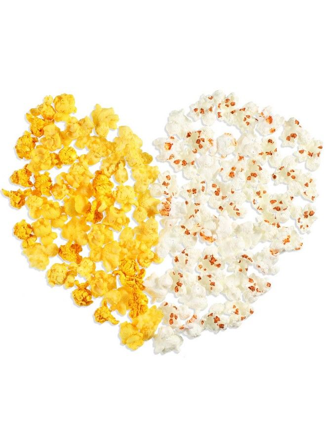 Waydress 100 Pieces Miniature Fake Popcorn Artificial Popcorn Figurines Resin Popcorn Models Mini Faux Popcorn Props For Diy Earring Kitchen Party Photo Accessory Dollhouse Kitchen Decoration Mixed Color - Image 2