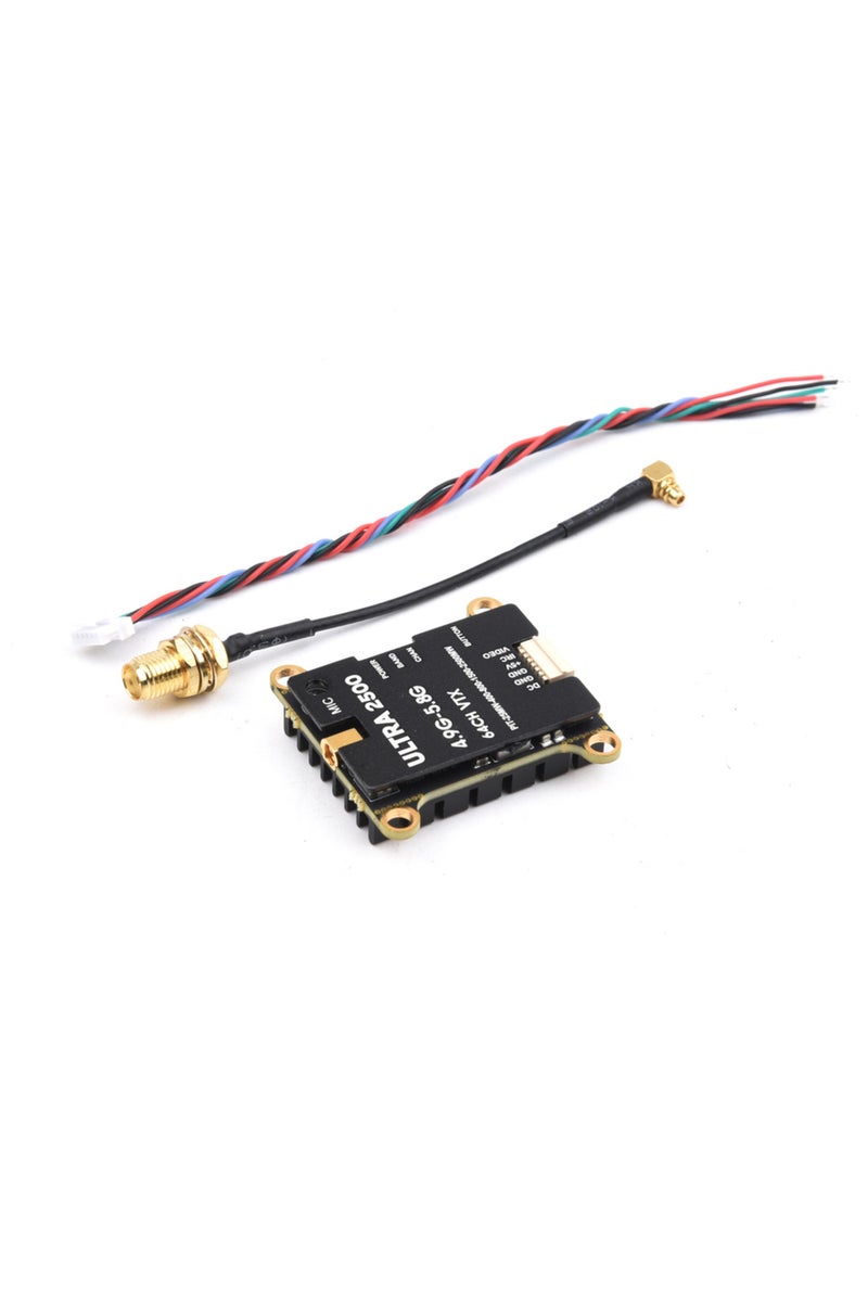 Only 2.5W VTX NEW 64CH 4.9G-5.8G 1.6W / 2.5W FPV VTX Transmitter with antenna For Long Range FPV Rac