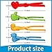 Holady 4PCS Large Size Snowball Maker ClipSnowball Maker Tool with Handle for Snow Ball Fights Snow Toys Kids Winter Outdoor ToysDinosaur Love Heart Duck Thumb Shape - Image 4