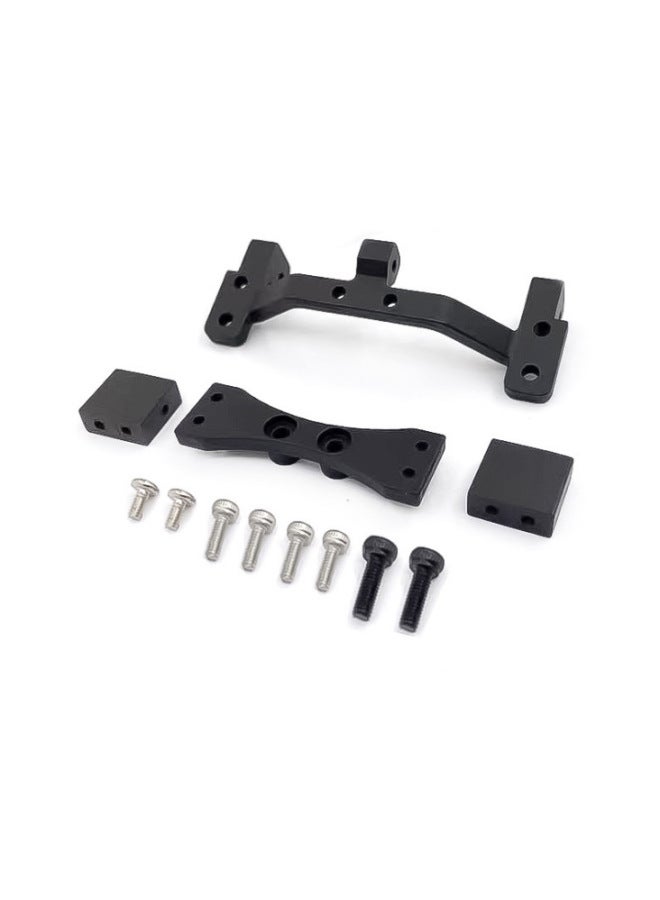 Mangniu Model Car Metal Tie Rod Bridge Rudder D90 D91 D96 D99S Special Upgrade Modified Bridge Rudder-Color:A Black Set  - Image 4