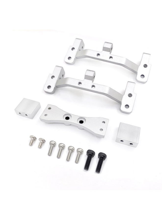 Mangniu Model Car Metal Tie Rod Bridge Rudder D90 D91 D96 D99S Special Upgrade Modified Bridge Rudder-Color:A Black Set  - Image 2