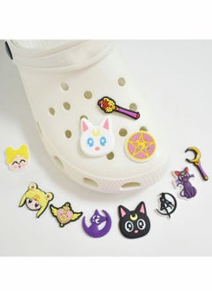 KASTWAVE Shoe Charms Crocs Cartoon Unicorn Letter Croc Decoration for Crocs Shoes, PVC ​Charms Bracelet Wristband for Men Women Kids Girl Boy, Buckle Party Favors Birthday Gifts Nurse Charm 62 PCS  - Image 3