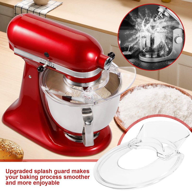 Netotoro Pouring Shield for KitchenAid 4.5-5 Quart Tilt-Head Stand Mixer, Splash Guard with Removable Pouring Chute, Mixer Accessories and Attachments - Image 4