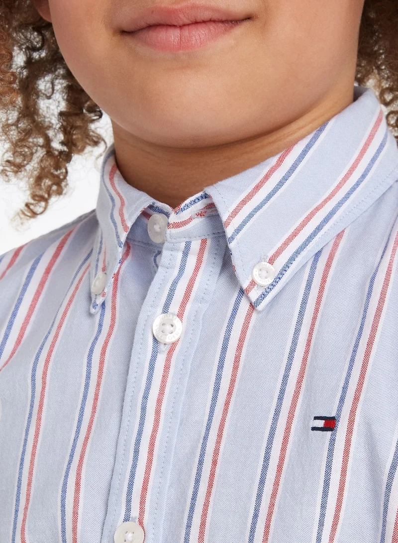 TOMMY HILFIGER Kids Stripe Regular Fit Shirt