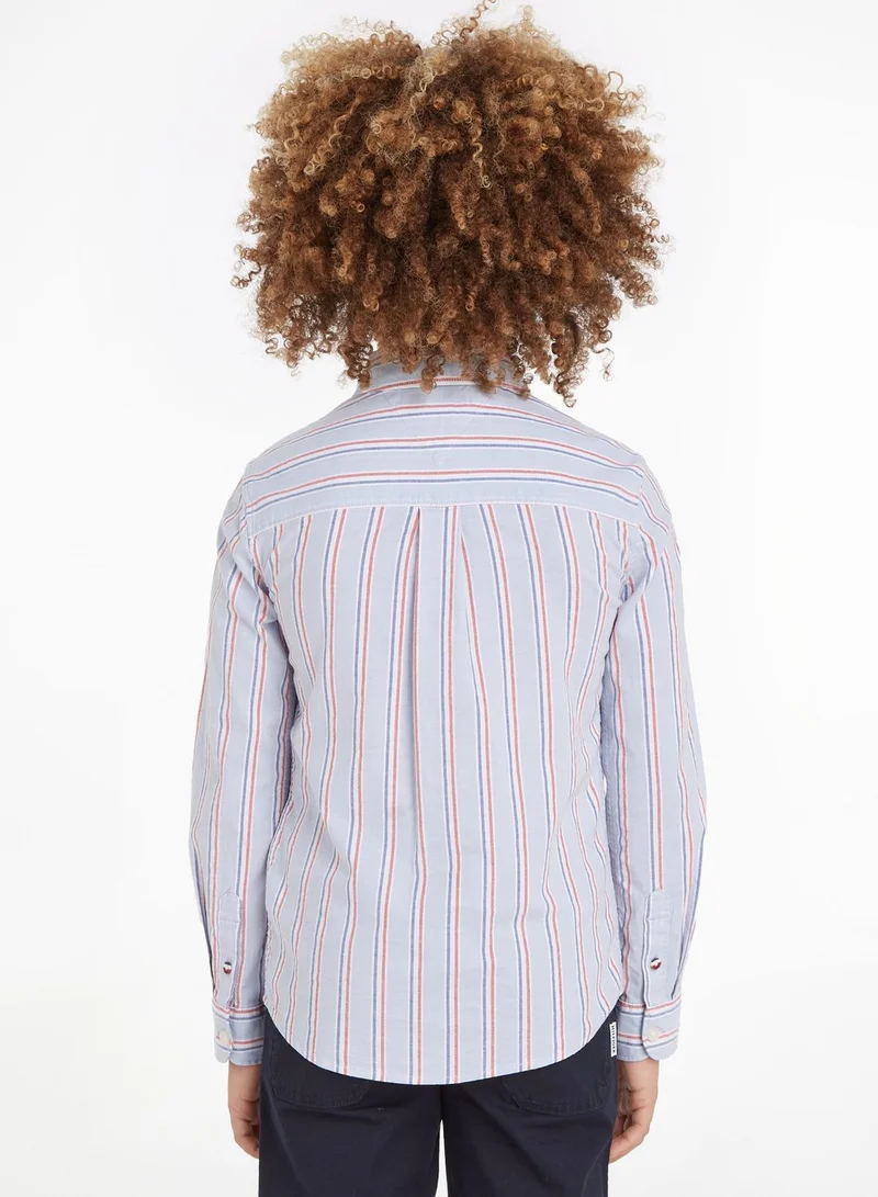 TOMMY HILFIGER Kids Stripe Regular Fit Shirt