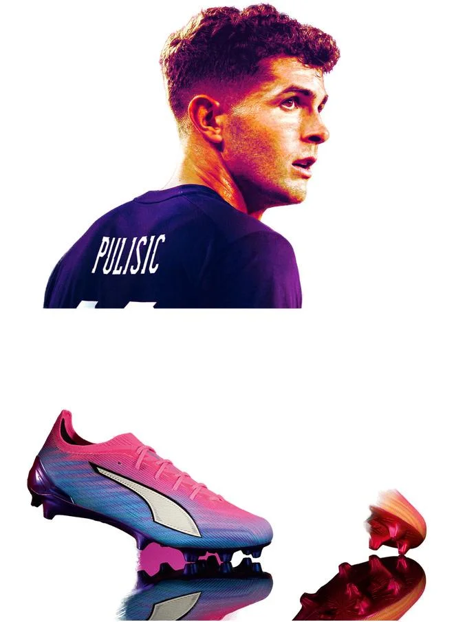 Puma Poison Pink-PUMA White-Sun Stream-Bright Aqua-PUMA Black ULTRA 6 ULTIMATE FG Football Boots Unisex for Men | Best Price UAE