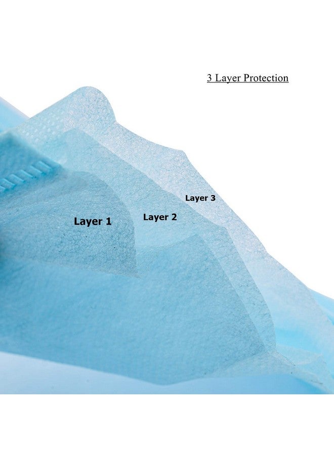 ASGARD Melt-Blown Fabric Disposable Face Mask with Nose Clip (Blue, Pack of 50) for Unisex - Image 5