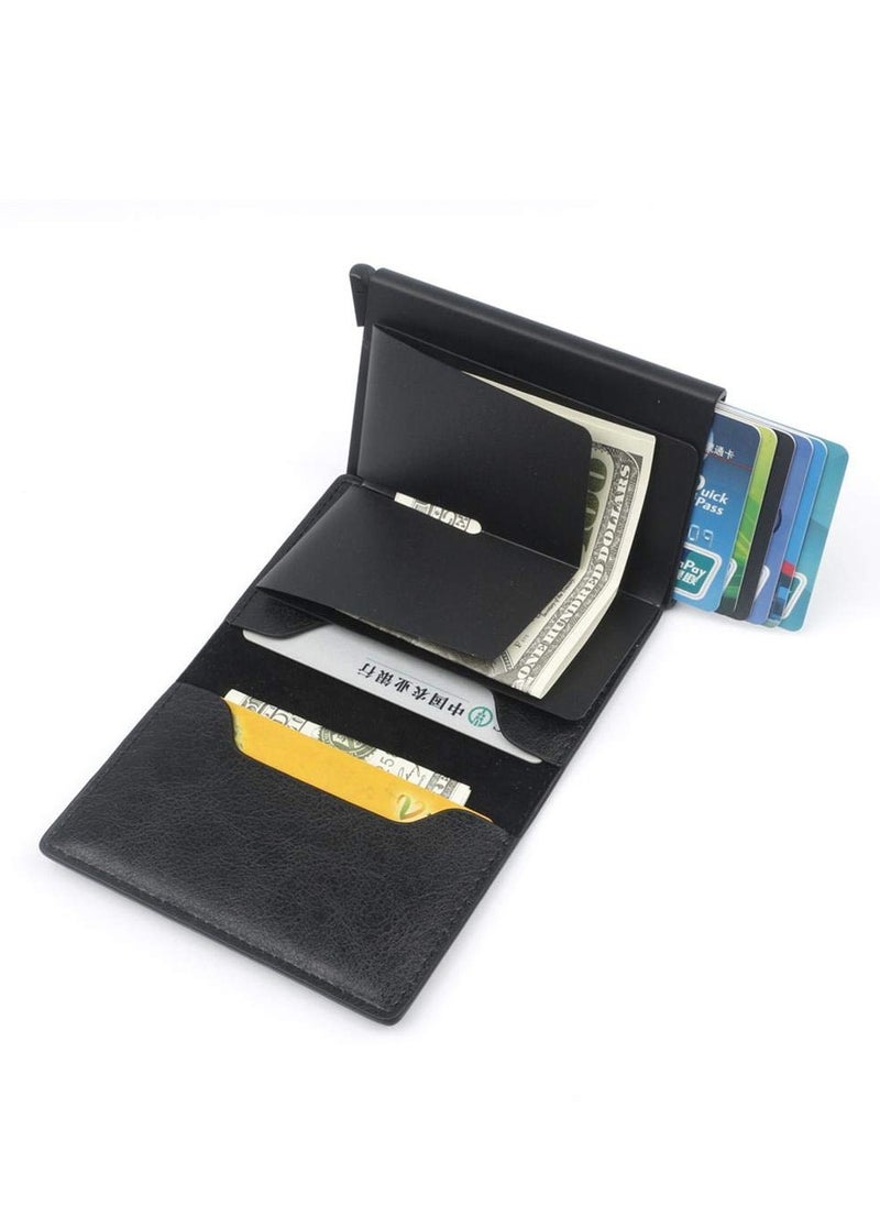 Daytoyz Rfid Credit Card Holder Men Wallets Bank Cardholder Case Small Leather Slim Thin Magic Mini Wallet Smart Minimalist Wallet  - Image 2