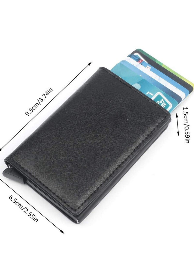 Daytoyz Rfid Credit Card Holder Men Wallets Bank Cardholder Case Small Leather Slim Thin Magic Mini Wallet Smart Minimalist Wallet  - Image 3