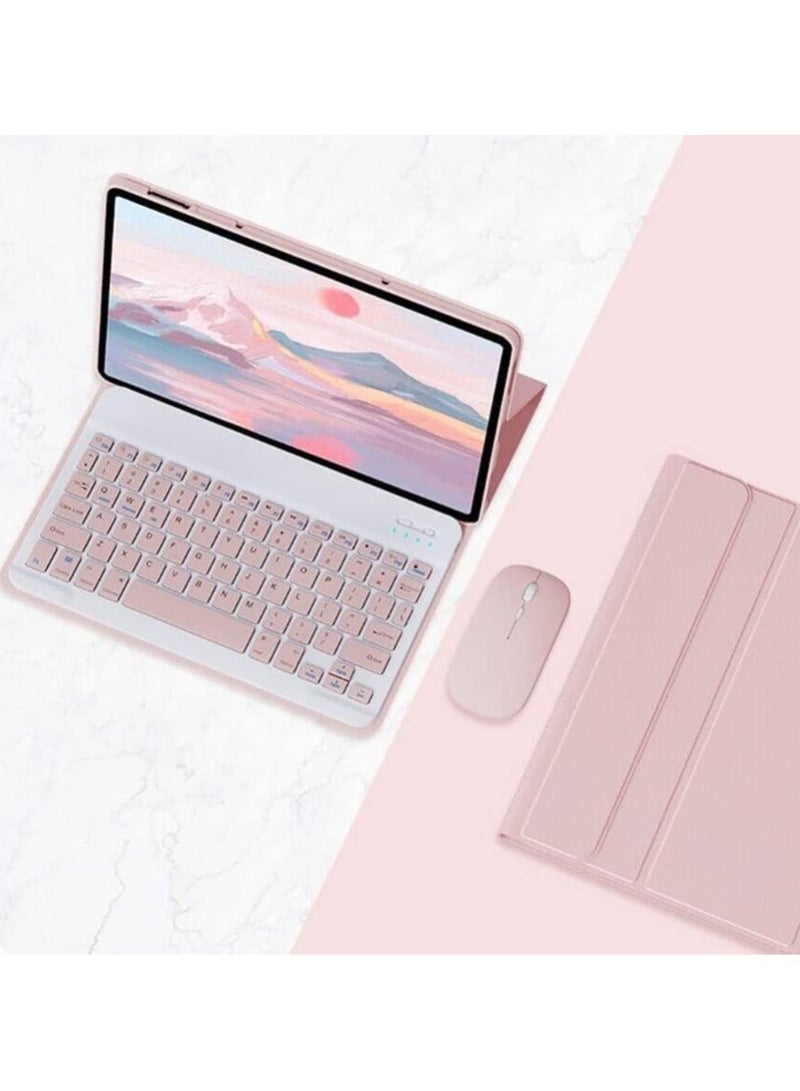 Arabic and English Keyboard Case Compatible with Honor Pad X9 11.5 inch 2023, Detachable Wireless Slim Leather Smart Cover Mouse - Image 1