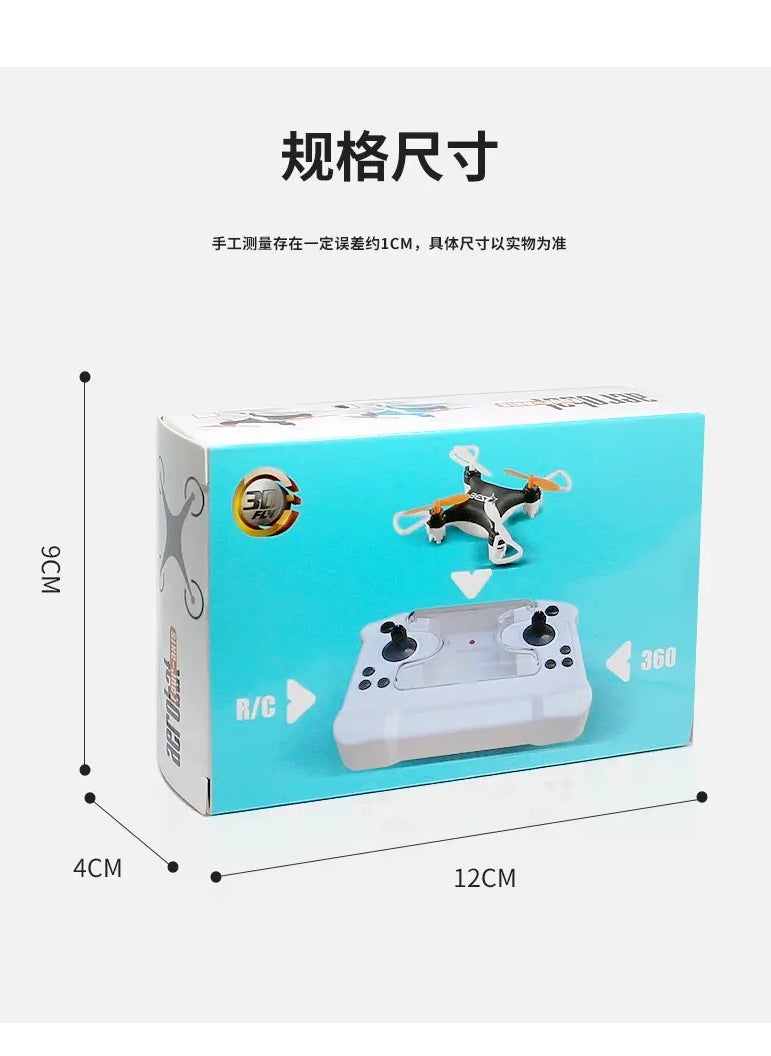 Mini Drone quadcopter remote control airplane high fall resistance toy (blue)
