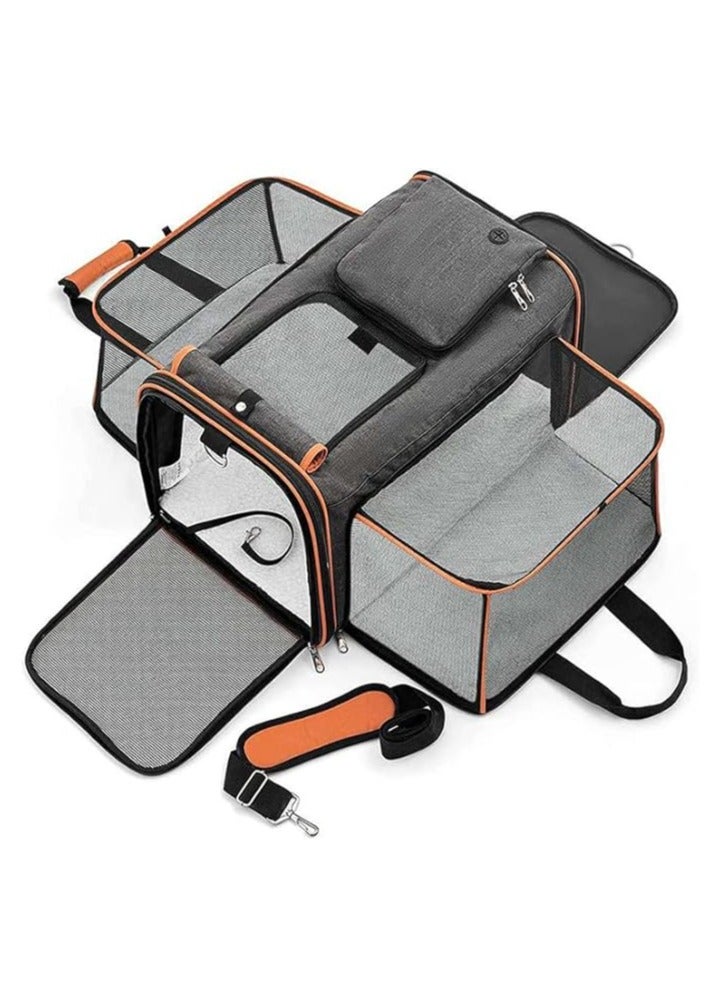 general Expandable cat backpacks, airline-approved travel bags, travel bags with removable wool pads under seats, pet carriers for large cats, dogs, and small animals - Image 1