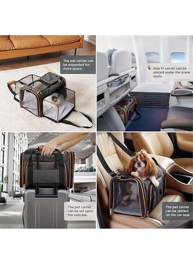 general Expandable cat backpacks, airline-approved travel bags, travel bags with removable wool pads under seats, pet carriers for large cats, dogs, and small animals - Image 2