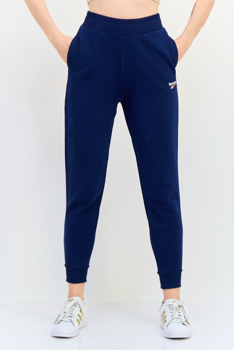 Reebok Women Sportswear Fit Embroidered Logo Training Sweatpants, Navy  - Image 1