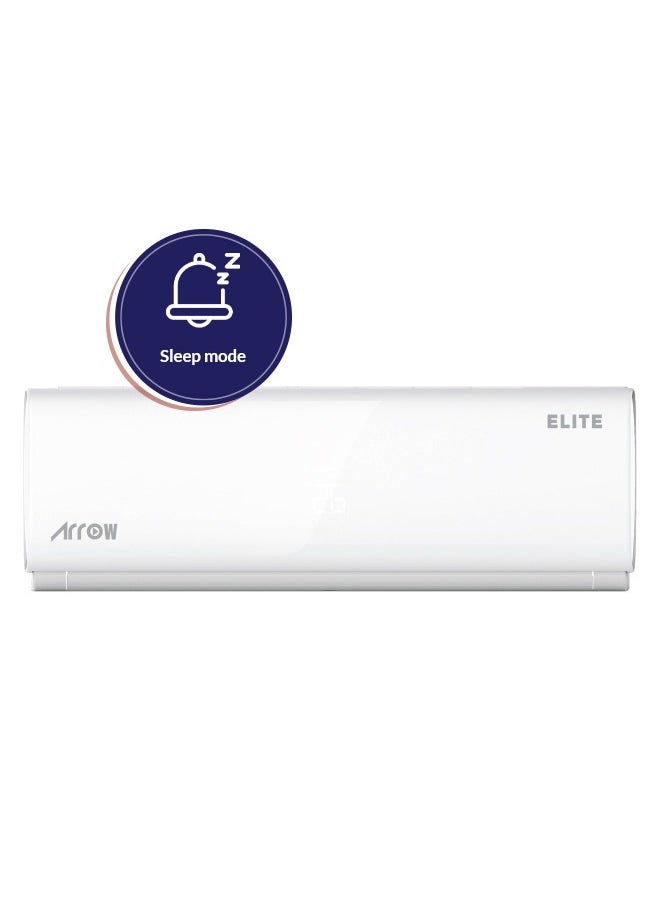 Arrow - 12300 BTU SPLIT AC, Hot and cold | White color |Double layer air skylight | Automatic cleaner | Hidden LED display | Sleep mode | Drip prevention | Model Name: RO-12CBC-H - Image 1