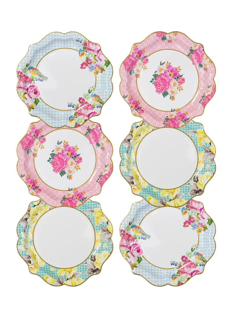Talking Tables Truly Scrumptious Medium Plate, 3 Designs, 12 Pack