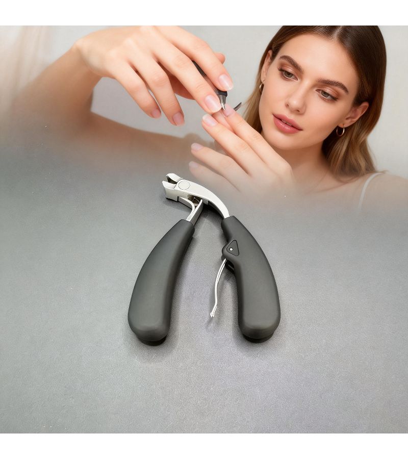 Stainless Steel Nail Clippers Set Tissue Clippers 1.2cm for Home Salon Travel - Image 5