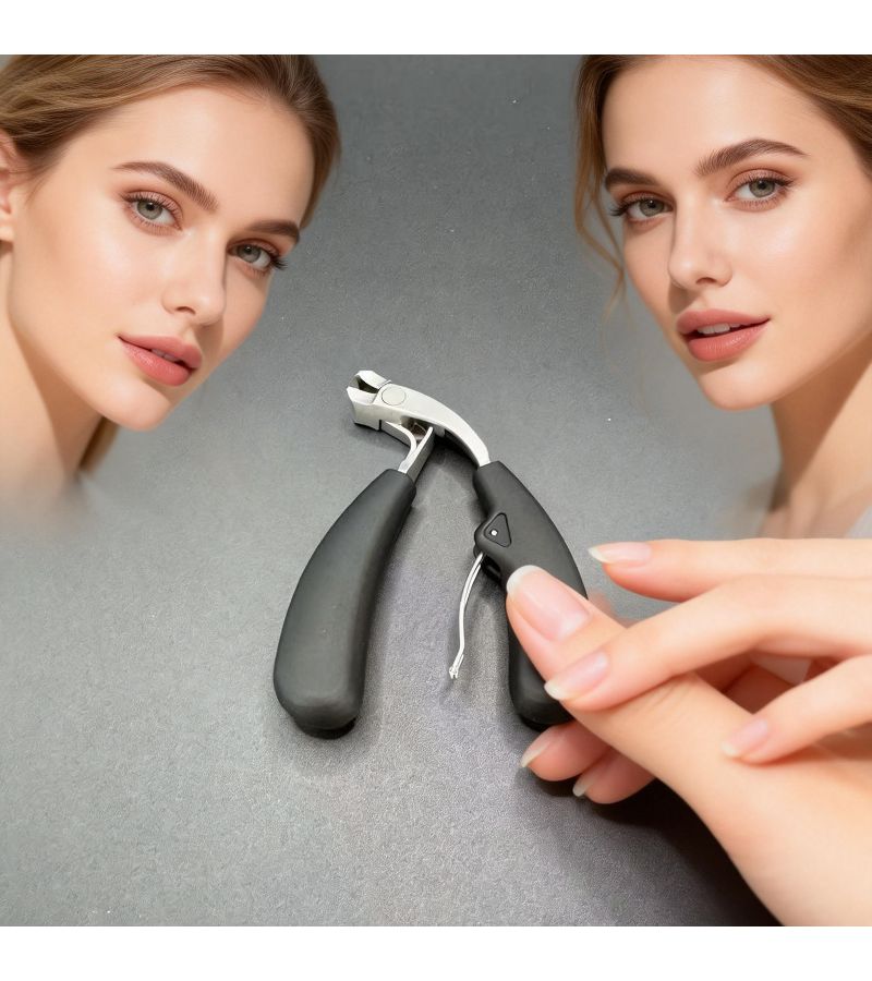 Stainless Steel Nail Clippers Set Tissue Clippers 1.2cm for Home Salon Travel - Image 4