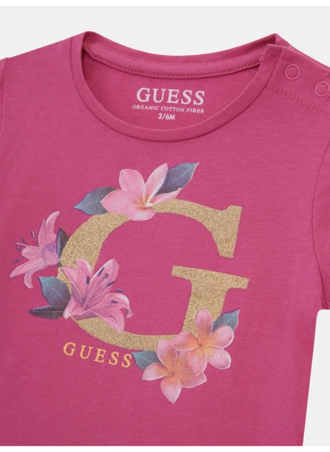 GUESS Kids Printed Crew Neck T-Shirt  - Image 3