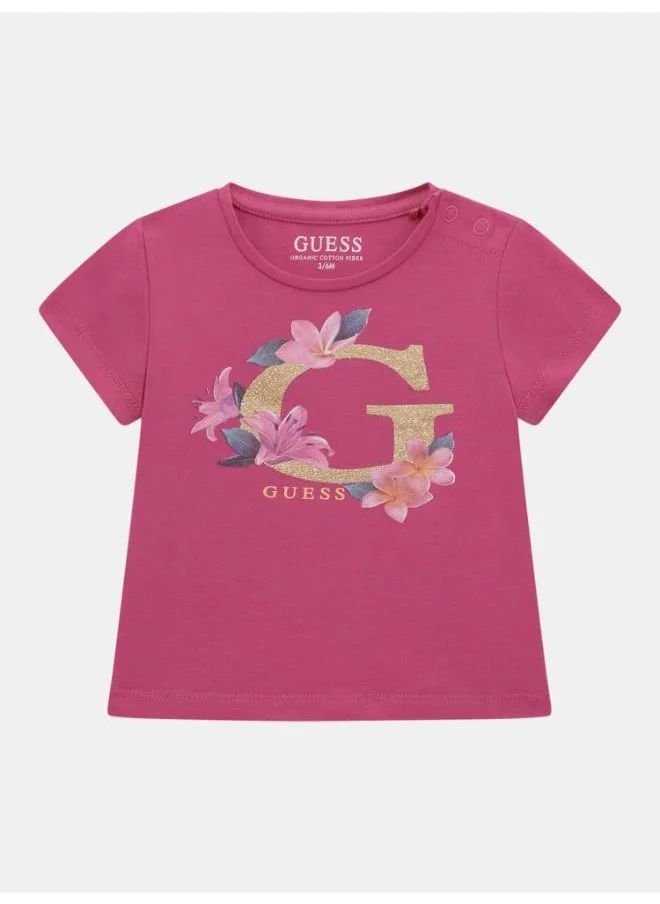 جس Kids Printed Crew Neck T-Shirt