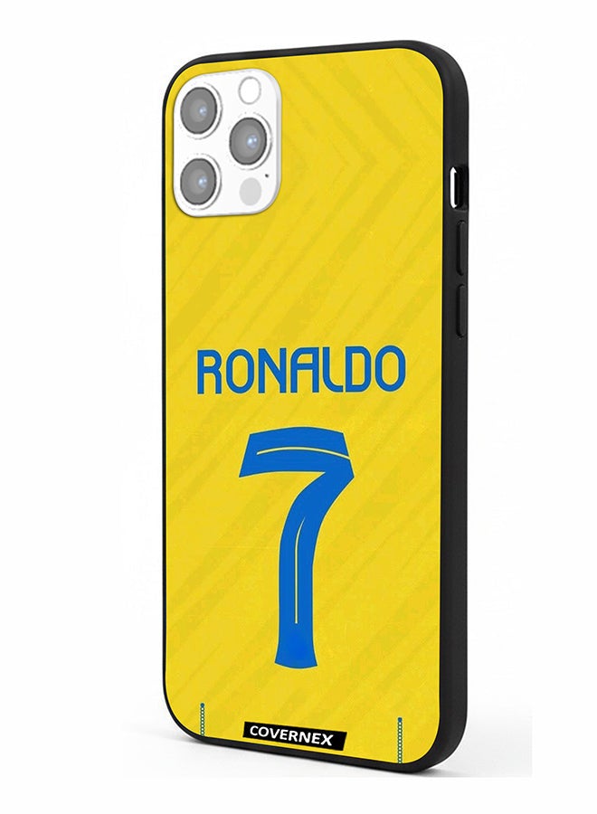 Covernex Apple iPhone 12 Pro Protective Case Cover Printed Featuring Cristiano Ronaldo Jersy Design - Image 1
