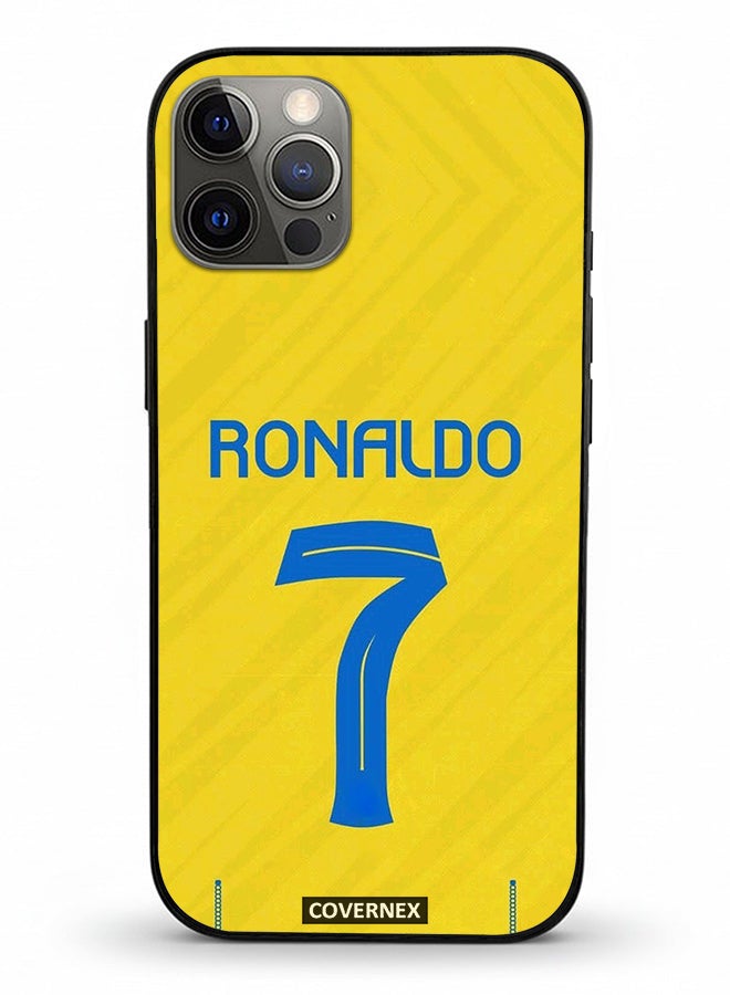 Covernex Apple iPhone 12 Pro Protective Case Cover Printed Featuring Cristiano Ronaldo Jersy Design - Image 2