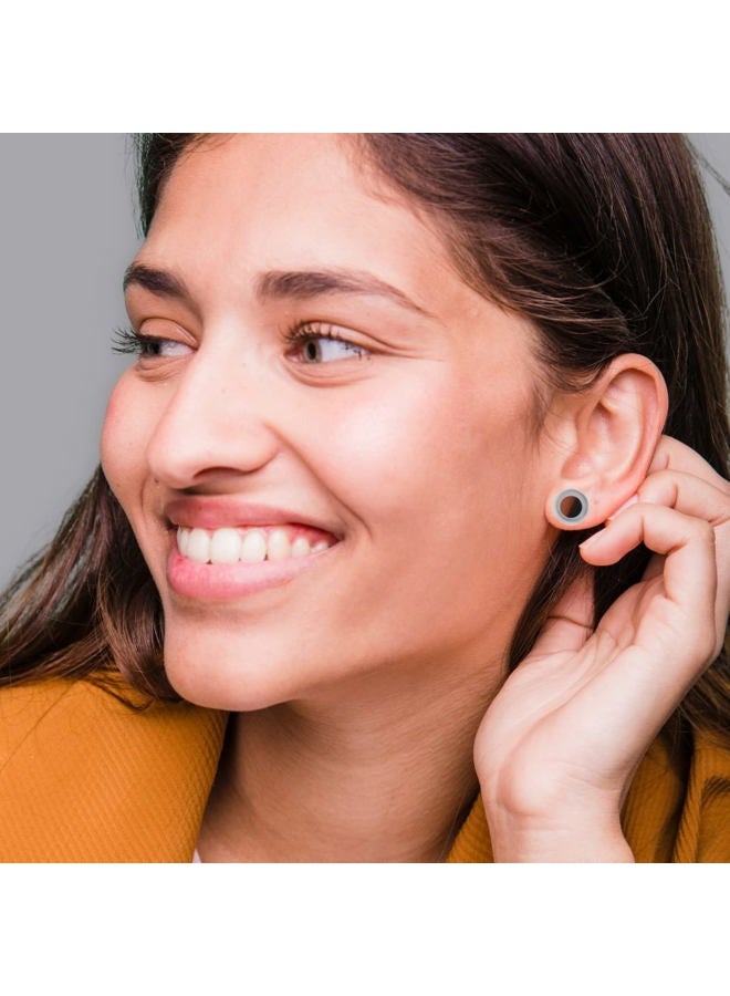 BodyJ4You طقم تمديد الأذن 54 قطعة 14G-12mm - زيت الجوجوبا للعناية بعد التمديد - سدادات أكريليك بيضاء، مقاييس، أنفاق سيليكون - موسعات خفيفة الوزن للرجال والنساء - Image 5