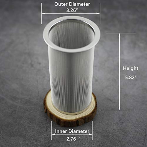 iAesthete Cold Brew Coffee Filter for Wide Mouth Mason Jar, Food Grade 304 Stainless Steel, Ultra Fine Mesh, Tea and Fruit infuser, Iced Coffee Maker, Iced Tea Maker, Cold Brew Coffee Maker - Image 2