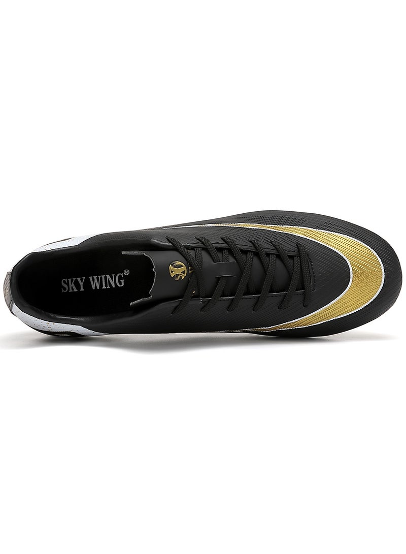 SKY WING Football Cleats Unisex,Indoor Outdoor Low Top Soccer Shoes For Men And Women Lightweight Shock Resistant Training Boots Professional Turf Shoes Sport Athletic Ground Football Boots  - Image 5