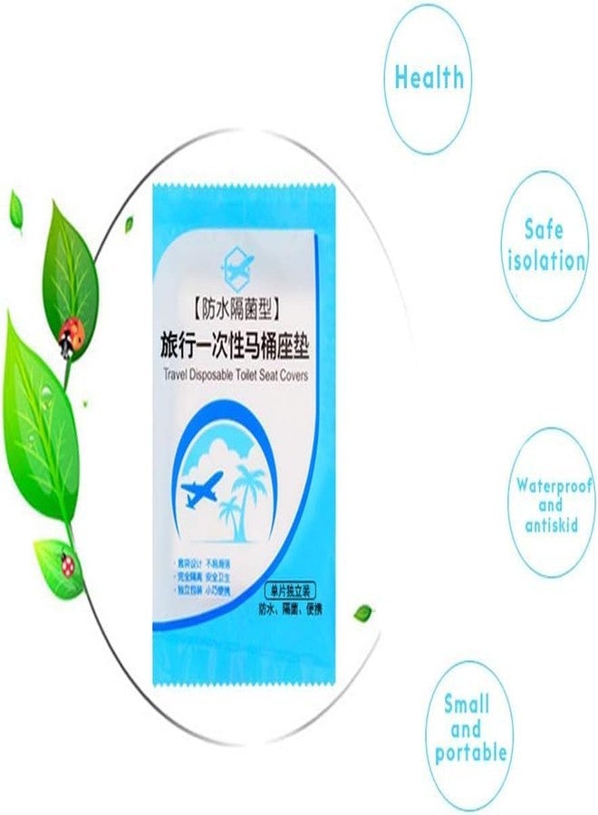KINTIN 25 Pack Disposable Plastic Toilet Seat Cover Waterproof and Non Slip Individually Wrapped, for Travel, Toilet Seat Protectors for Toddler Potty Training, Pregnant Mom, Adult - Image 3