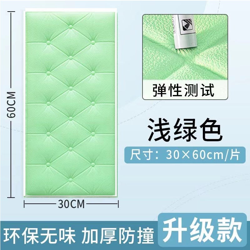 Wallpaper Headboard Soft Decoration For Bedroom Children'S Room Tatami Wall Foam Sponge Anti-Collision Wall Sticker Sound-Absorbing Cartoon - Image 1