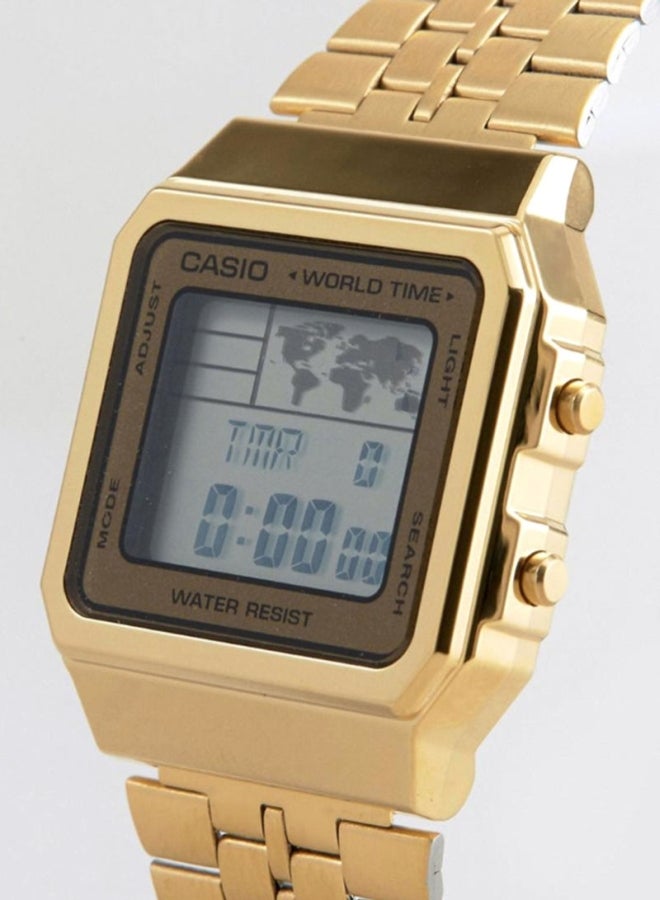 CASIO Men Digital Watch A500WGA-1DF - 34 mm - Gold - Image 4