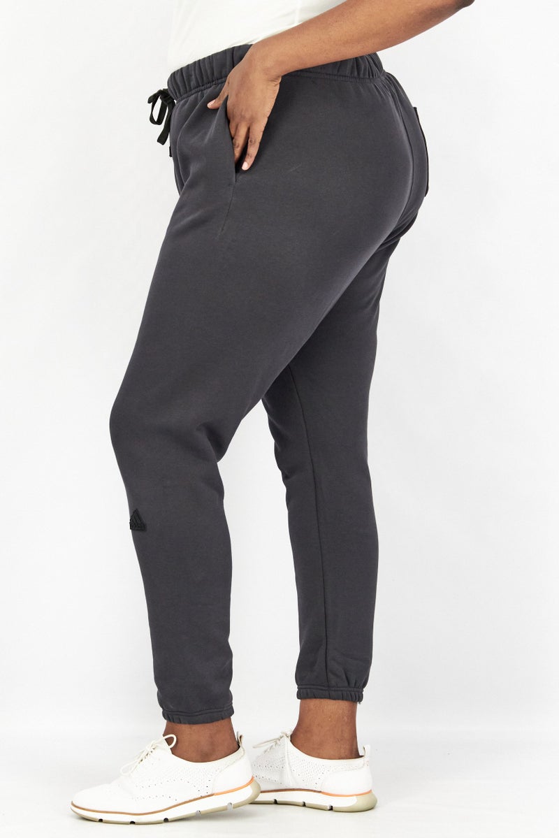 Adidas Women Plus Size Training Sweatpants, Carbon - Image 4