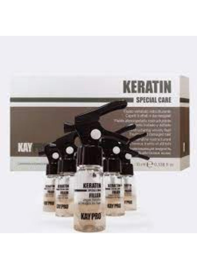 KayPro Velvety Repair Liquid with Keratin and Collagen for Treated and Damaged Hair 10ml x12 - Image 2
