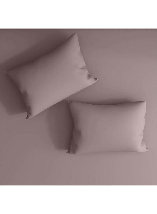 Wakefit شيت سرير قطن واكفيت | شيت سرير 160 TC لحجم سرير مزدوج مع 2 غطاء وسادة | ورد خشبي - 100x90 بوصة - Image 2