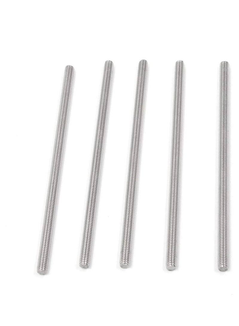 RACO Fully Threaded Rod Bar Fastners Right Hand Male Long Thread Screw - 20 cm Pack of 5 Stainless Steel-SS - Image 1